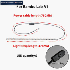 JUUPINE 24V Lamp Strip High Brightness LED Lights Kit for Bambu White
