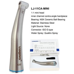 Dental 1:1 Contra Angle Handpiece Fiber Optic Mini Head Electric ISO E Type NSK