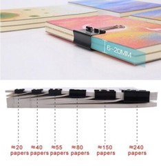 AUSTOR 100 Pcs Binder Clips Paper Clamp Clips Assorted 6 Sizes, Black