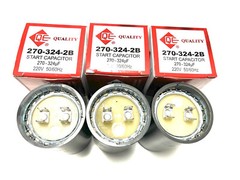 3 Pcs-Motor Start Capacitor 270-324 MFD uF 220-250 VAC 50/60Hz HVAC