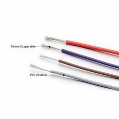 16~30AWG UL1007 Electrical PVC Cable Equipment Wire AWM Copper Tinned 80°C 300V