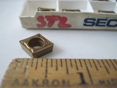 (Qty 10) Seco CCMT09T308-F1 CCMT32.52-F1 TP3000 Carbide Turning Inserts 03041