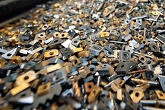 Clean Scrap Carbide Inserts. No Braise, 5 pounds.