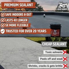 Liquid Rubber Waterproof Sealant – Multi-Surface Leak Repair Indoor and Outdoor