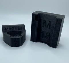 Magnet Battery Holder for Milwaukee M12/M18, Storage, Organize, Mount, Pack of 2