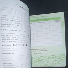 Arcturus Fishing Journal Guided Diary with Prompts ISBN 978-1-3988-5000-2