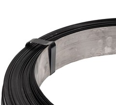 1/2″x0.020″x3080′ Black Steel Strapping Coil 1100 lbs BS for Packaging