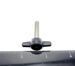 1/4″-20 x 1 1/4″ Thumb Screw T Bolts with Black Butterfly Tee Wing Knob 4 Pack