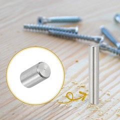 3mm x 5mm Dowel Pin 304 Stainless Steel 60 Pcs Metal Dowel for Shelves Silver