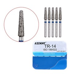 100Pcs 20Types Dental Diamond Burs for High Speed Handpiece Medium Friction Grip