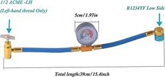 Self-Sealing 134 a/ 1234 yf A/C Can Tap Gauge Hose Recharge AC Conditioning