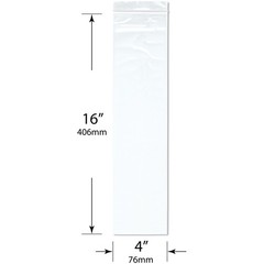 Plymor 4″ x 16″, 2 Mil Zipper Reclosable Plastic Bags