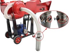 Grass Cutting&Kneading&Crushing All-in-one Machine w/Self-priming&Conveyor 220V