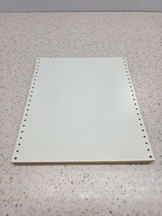 9.5×11 Computer Paper 100 Continuous Sheets for Dot Matrix Printer