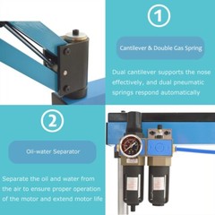 M3-M12 Vertical Pneumatic Tapping Machine GT12 Tap Chuck 0.6-0.8Mpa