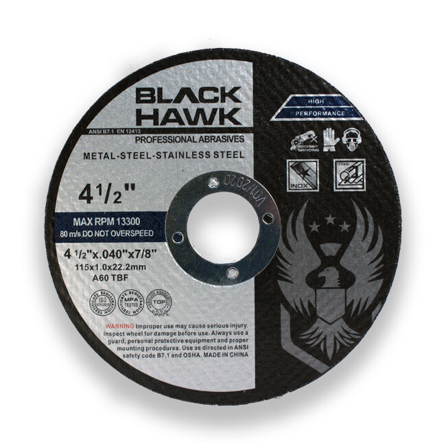 25 Pack 4-1/2″x.040″x7/8″ Cut-off Wheel – Metal & Stainless Steel Cutting Discs