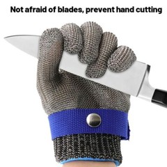 Cut Resistant Glove Stainless Steel Mesh Metal Glove for Kitchen Cooking Cutting