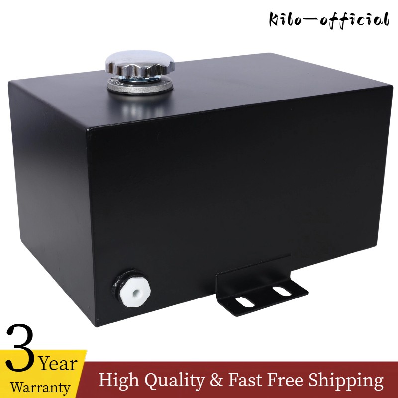 5 Gallon 14 Gauge Steel Hydraulic Fluid Reservoir Tank Outlet 0.75″ & Inlet 1.5″