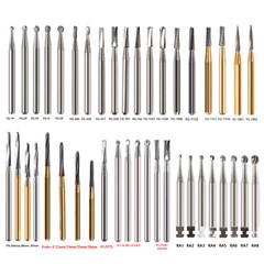 Dental Tungsten Carbide FG RA Round Burs High Speed Handpiece Steel Endo Drills