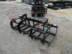 New 78″ HD Log Root brush Grapple Bucket 2 Cylinder USA made Attachment