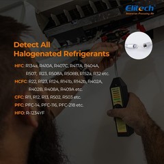 Elitech HLD-200+ HVAC Refrigerant Leak Detector+LMG-10 Digital Manifold Gauge