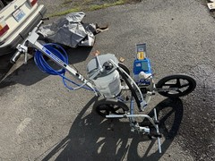 Graco FieldLazer ES100 Battery Line Striper Cart w/ 50ft Hose 5 Gal