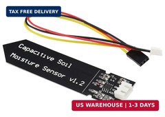 3PCS Capacitive Analog Soil Moisture Sensor 3.3-5.5V Corrosion Resistant Humidit