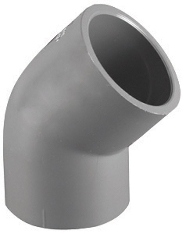 Charlotte Pipe PVC 08309 1400 Sch 80 PVC 45 Degree Elbow 1 Socket Dia. in.