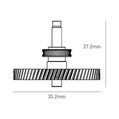 User Friendly For A1 for MINI Hardened Steel Gear Kit for Quick Installation