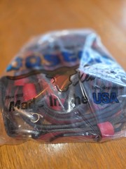 Boston Leather FF Suspenders XL Red with snap attachment