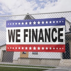 We Finance Banner 13 oz Heavy Duty Vinyl Easy Payments Sign No Credit Needed