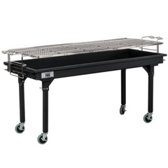 Heavy-Duty Outdoor Portable Charcoal Grill w/ Removable Legs and Cover 60″ Steel