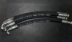 1/2″ Hydraulic Hose Assembly with 2- Female JIC 37° Ends, #8 JIC (90°/Straight)