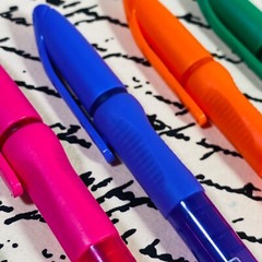 ProMarx Pens Colors Ballpoint 1.0m Comfort Grip Writing Diary Journal Calendar n
