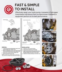 Replace for Hydro-Gear 72274 for ZT2800 ZT3100 Transmission Charge Pump Kit