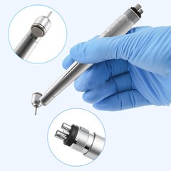 Dental 45 Degree LED High Speed Handpiece Self-Power Oral Surgery Turbine