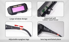For Welding Welder Glasses Helmet Auto Darkening Solar Mask Goggles Eyes Protect