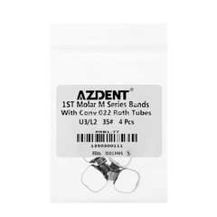 10 kits Dental Ortho 1st Molar Roth.022 Bands Prewelded Buccal Tube 35#-40+# USA