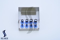 Dental Implant Trephine Drills Kit 8 Pcs Black Titanium Coated & Bur Holder CE
