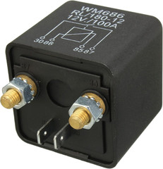 2X 12V 100Amp 4-Pin Heavy Duty On/Off Switch Split Charge Relay for Auto Boat Va