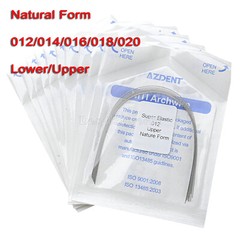 AZDENT Dental Orthodontic Super Elastic Niti Round Arch Wires Nature Form