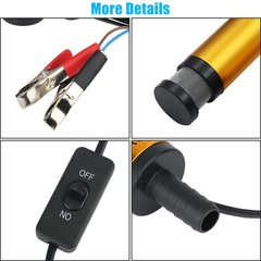 12V Mini Refueling Submersible Diesel Electric Fuel Water Oil Transfer Drum Pump