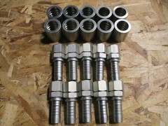 10-Pack Gates Hydraulic Hose Fittings 12GS-12FJX Female JIC 37° Swivel OEM | New