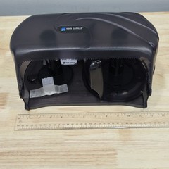 San Jamar SJMR4000TBK Twin 9″ Jumbo Roll Toilet Paper Dispenser Commercial Black