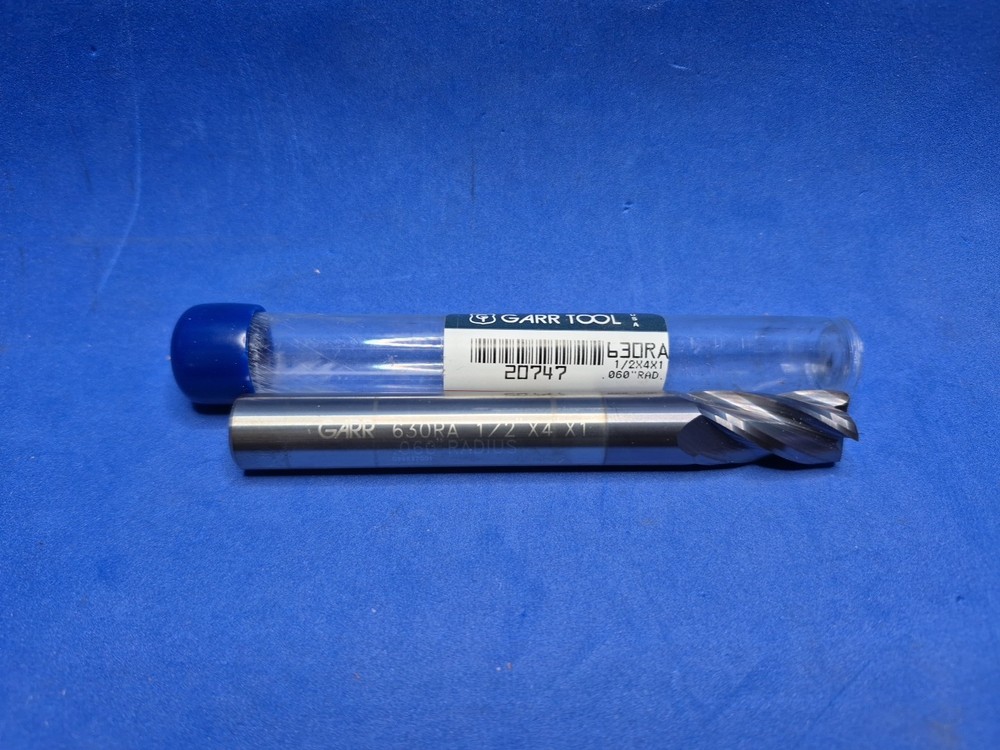 Garr Tool 20747 1/2″ X 4″ X 1″ X .060″ C/R Carbide End Mill *TiALN*