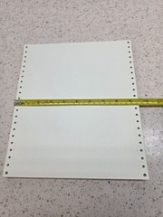 9.5×11 Computer Paper 400 Continuous Sheets for Dot Matrix Printer