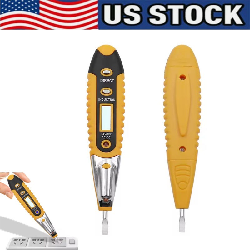 MultiDigital Electric Tester Volt Detector Test Pen AC DC Non-Contact 12-1000V