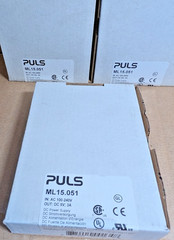Puls ML15.051 MiniLine DC Power Supply, 100-240V AC – 5VDC, 15W, 3A (New in Box)