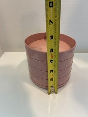 Vintage InterDesign 4 Tier Swivel Desk Organizer Pink Color ( no lid)