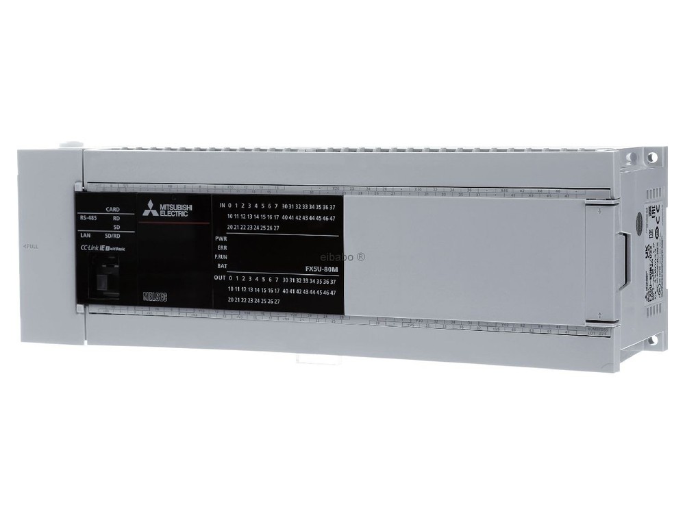 PLC Mitsubishi FX5U-80MT/ES, Supply voltage 100Vac-240Vac, CPU Unit, 80I/O